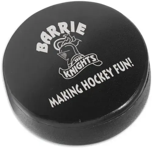 Hockey Puck Shaped Stress Reliever