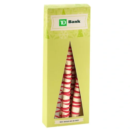 Holiday Chocolate Pretzel Rod Gift Set — view 2