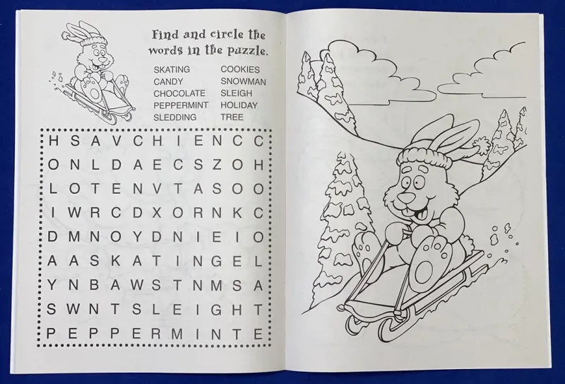 Imprinted Holiday Fun Coloring Book — view 3