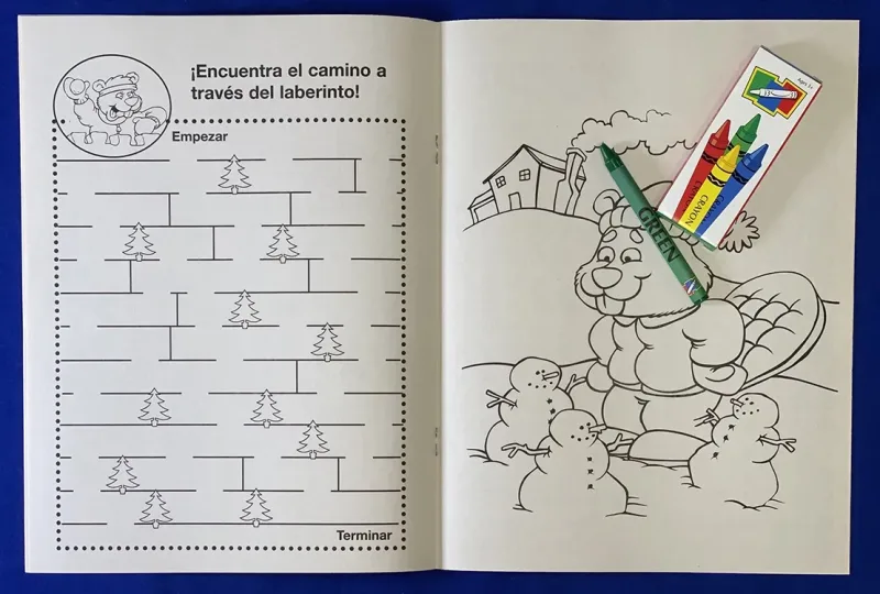 Imprinted Holiday Fun Coloring Book — view 5