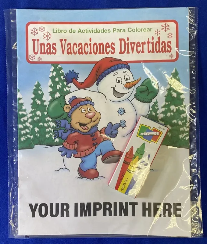 Imprinted Holiday Fun Coloring Book — view 6