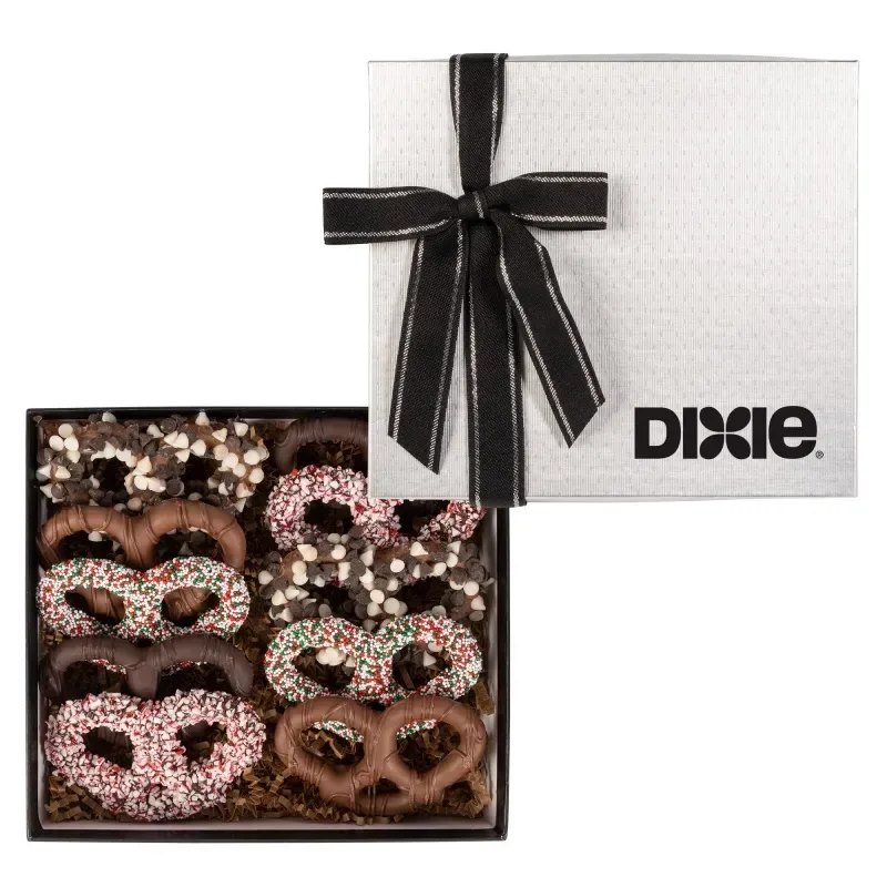 Holiday Premier Chocolate Pretzel Gift Box — view 2