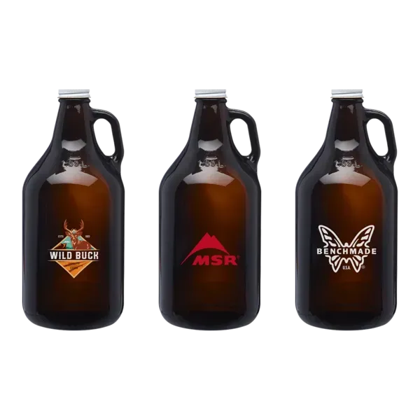 Homebrew 64 oz. Amber Glass Growler