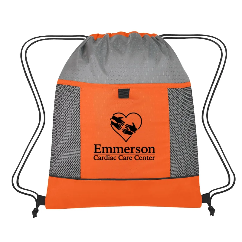 Honeycomb Ripstop Drawstring Bag — view 2