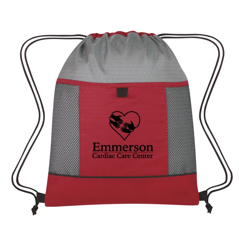 Honeycomb Ripstop Drawstring Bag — view 3