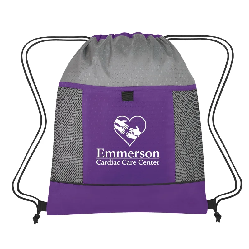 Honeycomb Ripstop Drawstring Bag — view 6