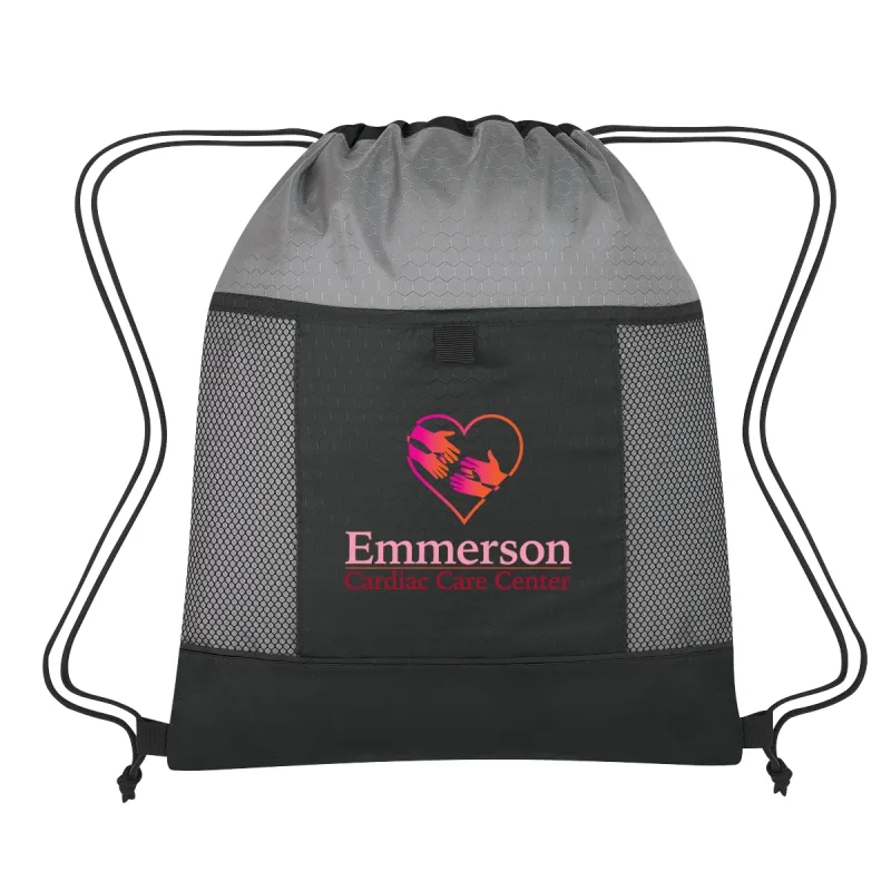 Honeycomb Ripstop Drawstring Bag — view 7