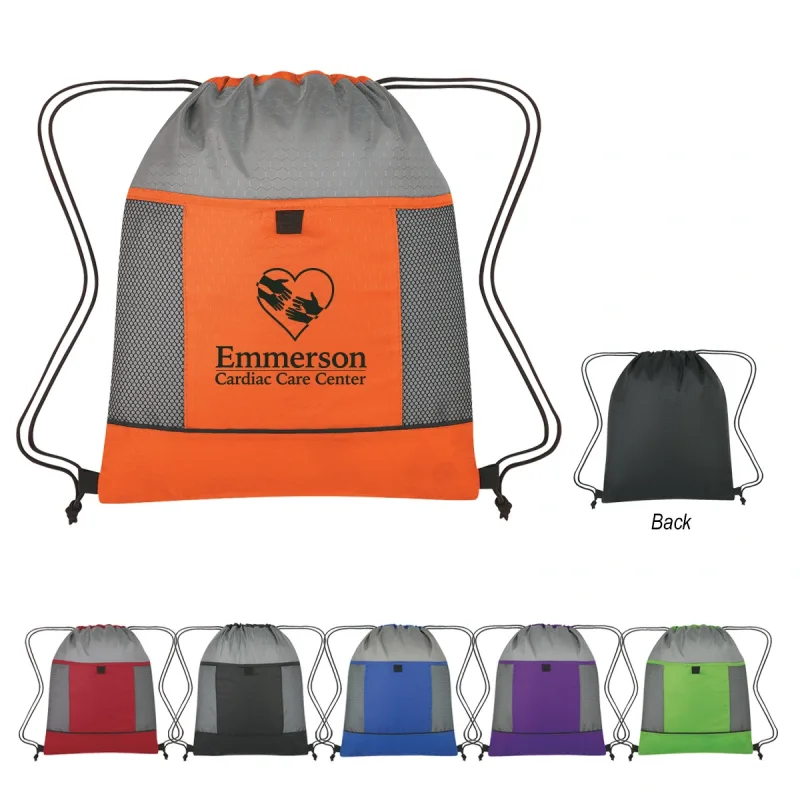 Honeycomb Ripstop Drawstring Bag — view 9