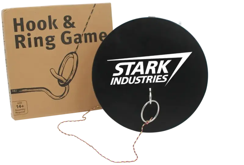 Indoor Hook & Ring Toss Game - Customizable Fun Family Activity