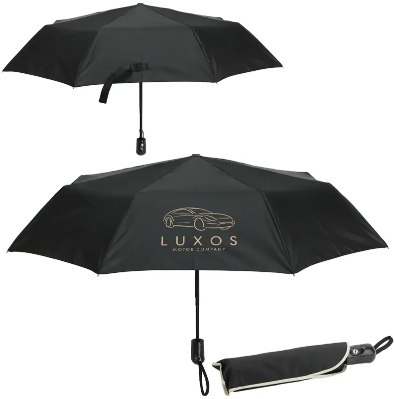 Personalized Horizon 44" Arc Auto Open + Close Portable Umbrella — view 4