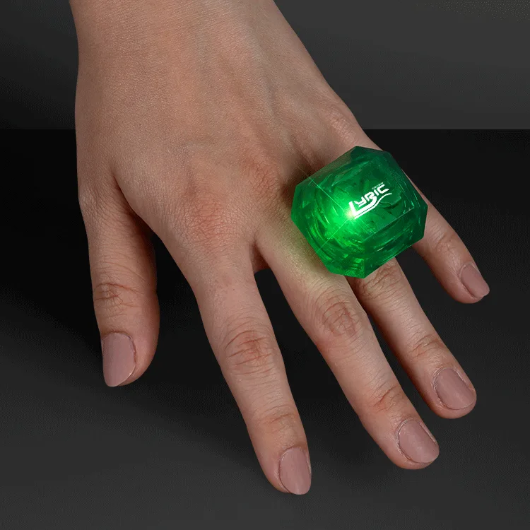 Huge Red Gem Lighted Rings — view 8