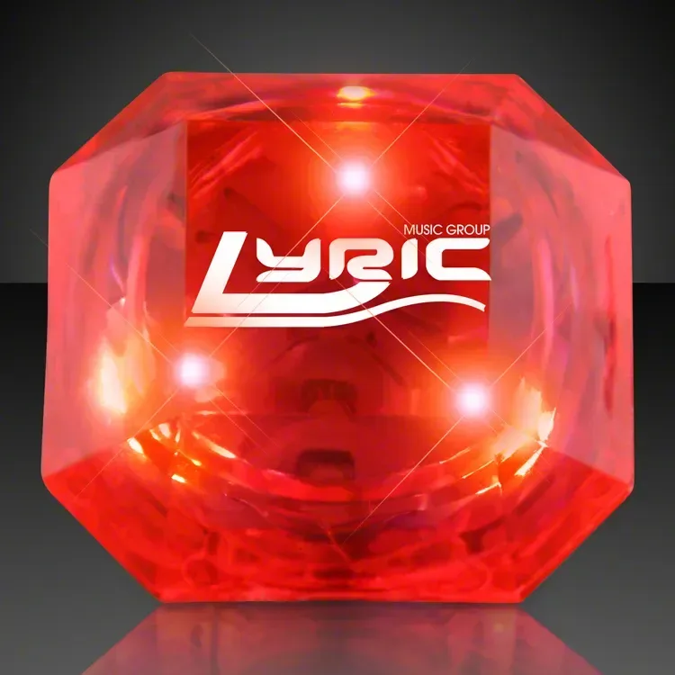 Huge Red Gem Lighted Rings — view 2