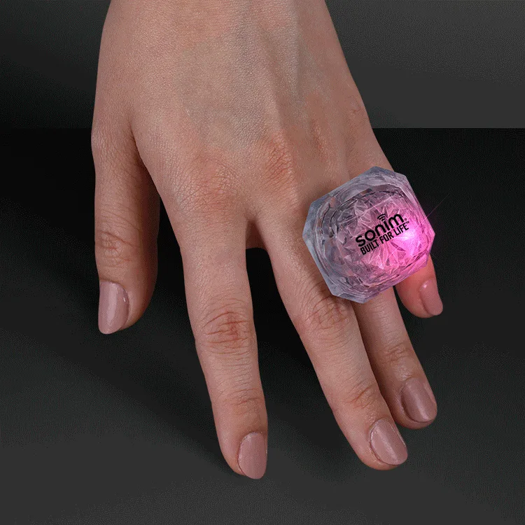 Huge Red Gem Lighted Rings — view 7