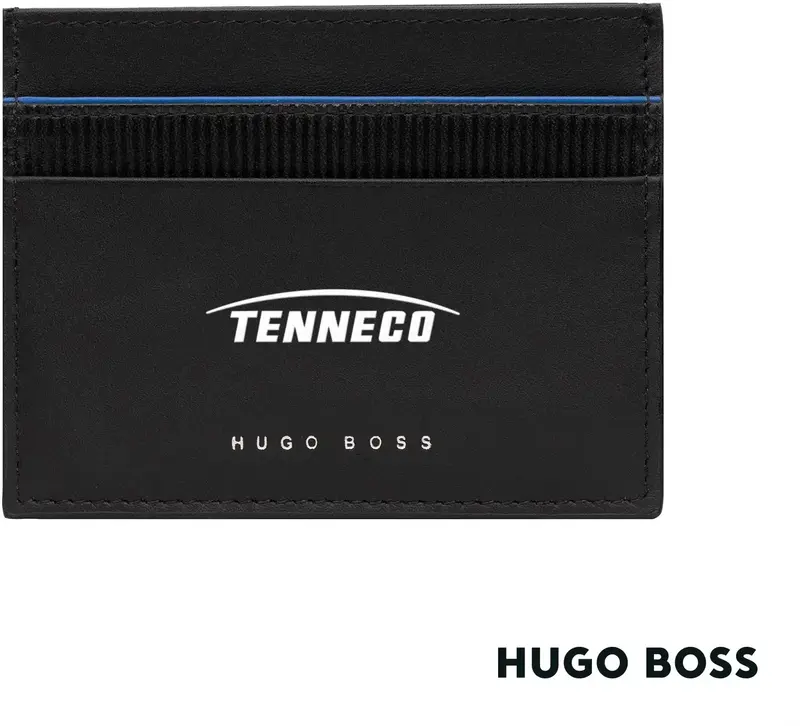 Hugo Boss Custom Leather Card Holder - Professional Business Gift