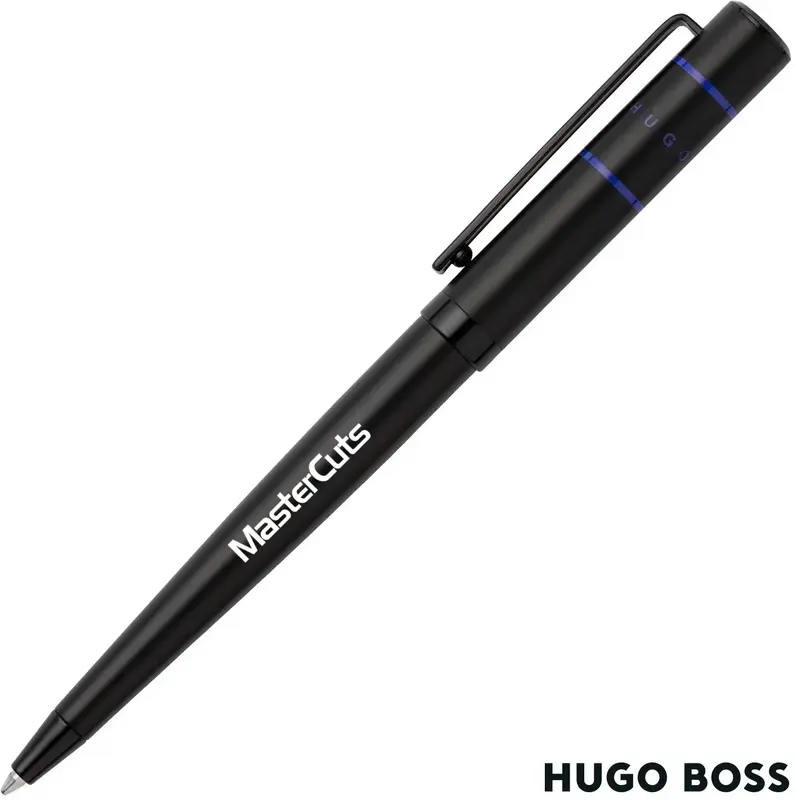 HUGO BOSS Custom Logo Executive Ribbon Matrix Pen (Boxed)