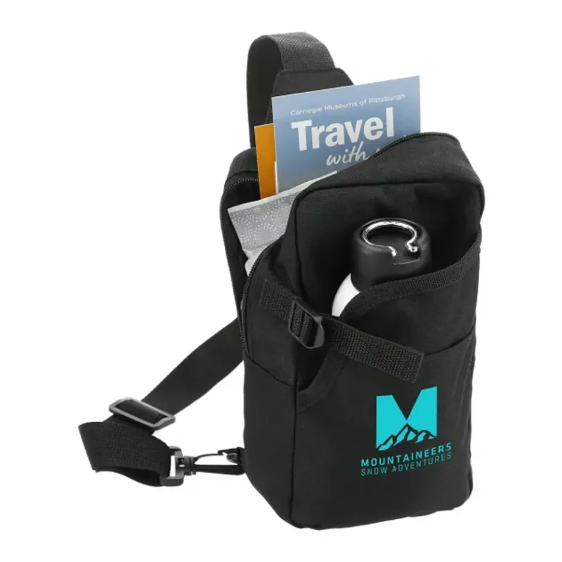 Custom Hydration Sling with Front Water Bottle Pocket — view 7