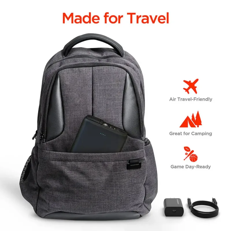 HyperGear 24,000mAh | Power Brick Laptop Power Bank with 65W USB-C PD and AC Outlet — view 7