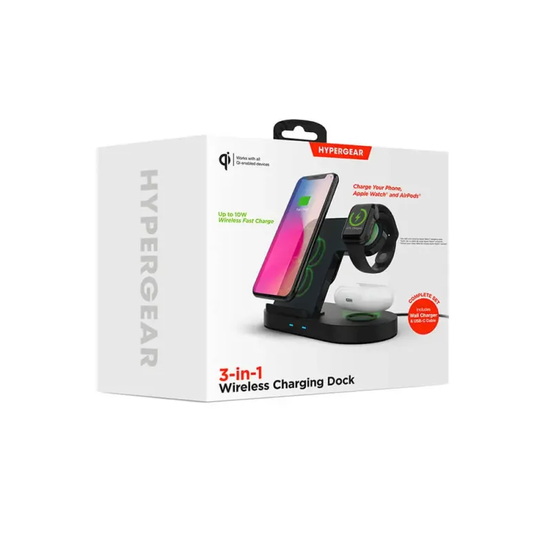 Hypergear 3-in-1 Wireless Charging Dock — view 5