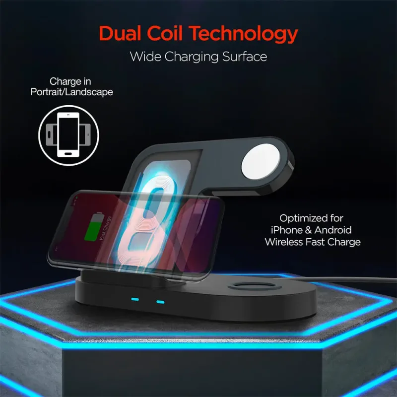Hypergear 3-in-1 Wireless Charging Dock — view 8