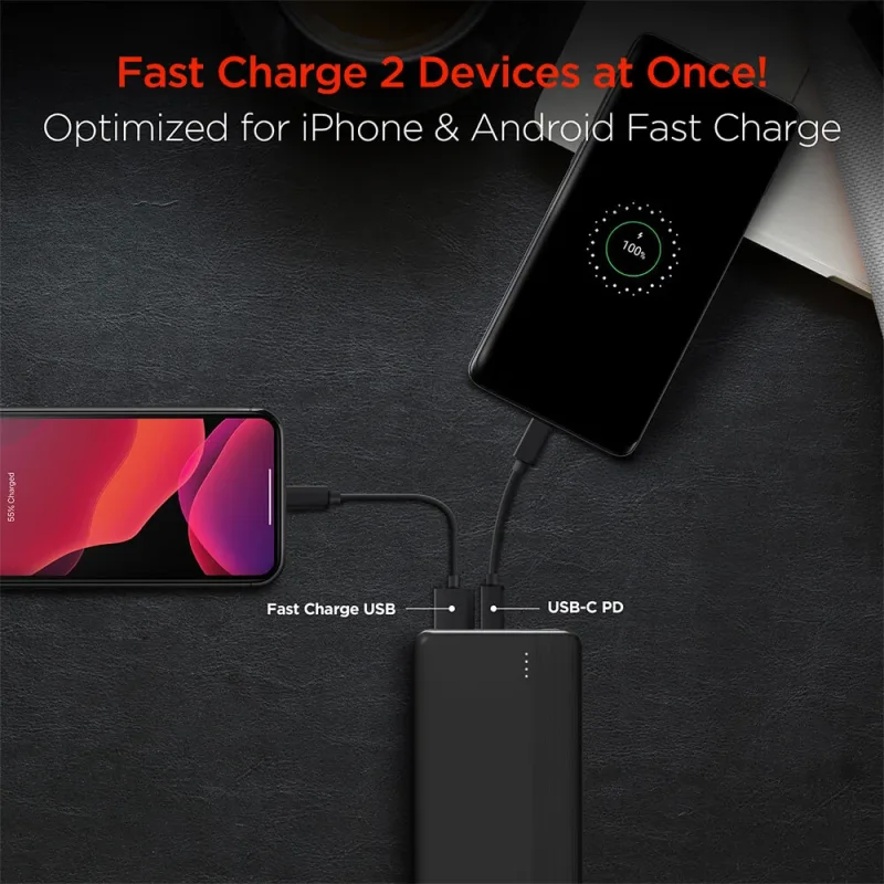 Hypergear Fast Charge Power Bank with Usb-C - Black — view 5