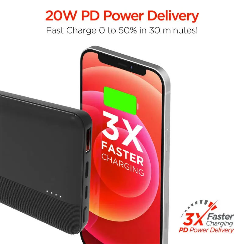 Hypergear Fast Charge Power Bank with Usb-C - Black — view 7