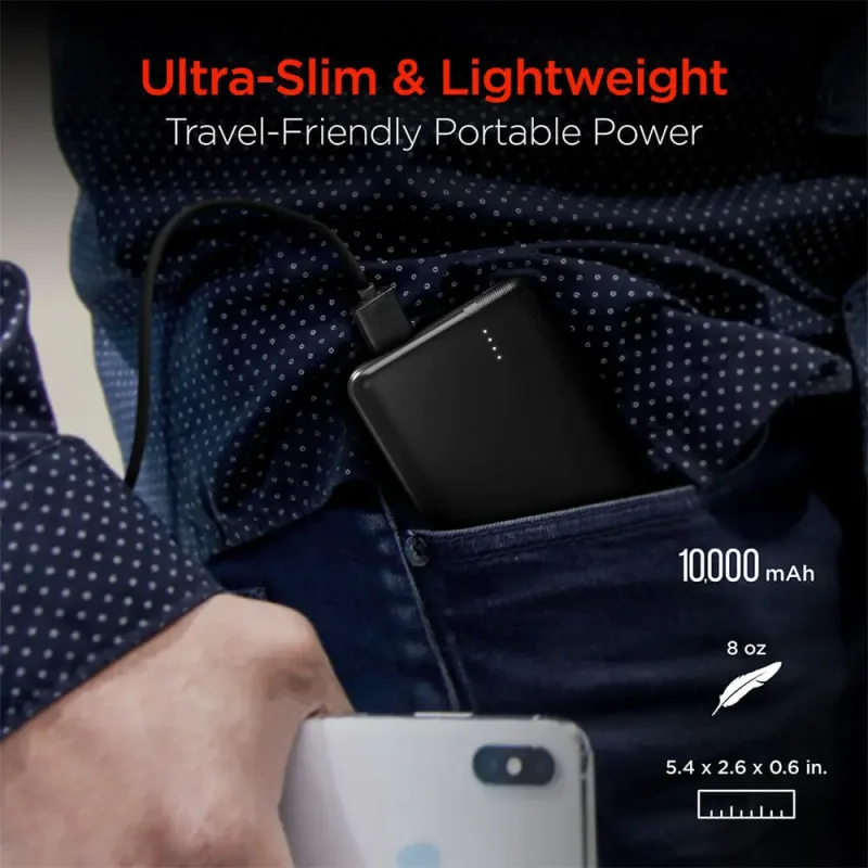 Hypergear Fast Charge Power Bank with Usb-C - Black — view 9