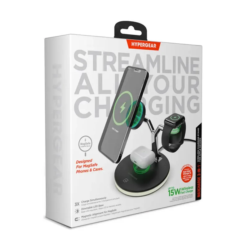 HyperGear MaxCharge 3-in-1 MagSafe Wireless Charging Stand — view 10