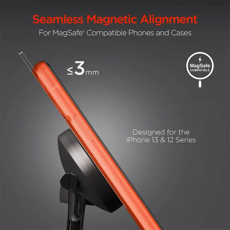 HyperGear MaxCharge 3-in-1 MagSafe Wireless Charging Stand — view 4