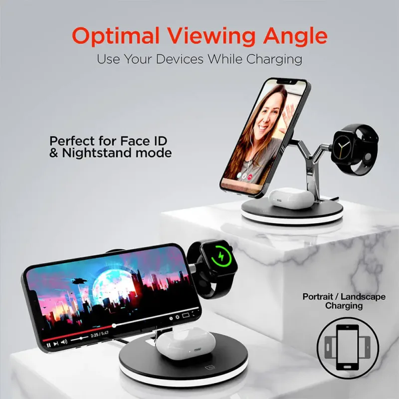 HyperGear MaxCharge 3-in-1 MagSafe Wireless Charging Stand — view 6