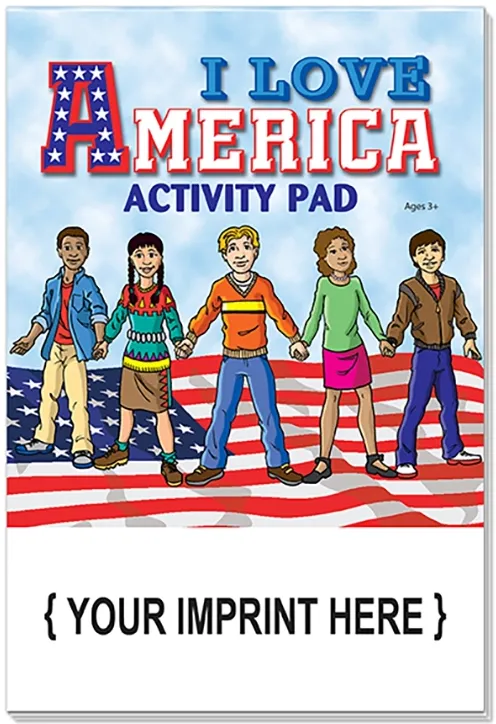 Logo I Love America Activity Pad