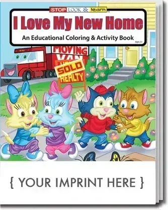 I Love My New Home Coloring & Activity Book