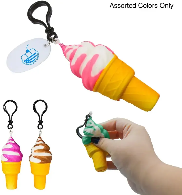 Custom Ice Cream Squishy Keychain