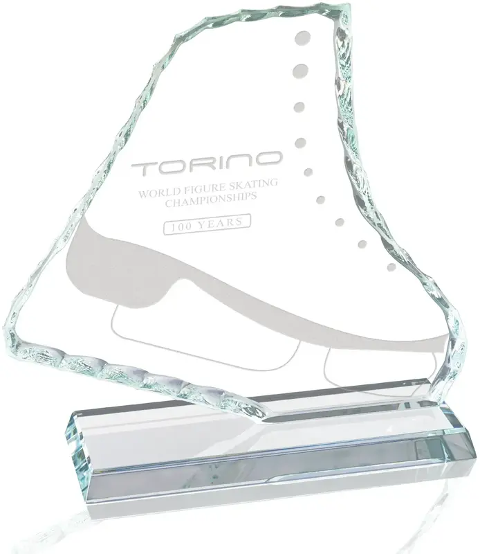 Custom Engraved Starfire Ice Skate Award