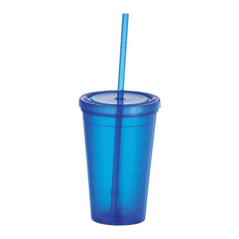 16oz Iceburg Double-Wall Tumbler w/Straw — view 2
