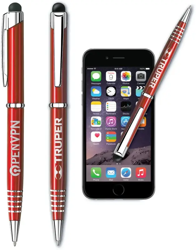 Dual-End Customizable Aluminum Pen for Touchscreens & Writing Ease