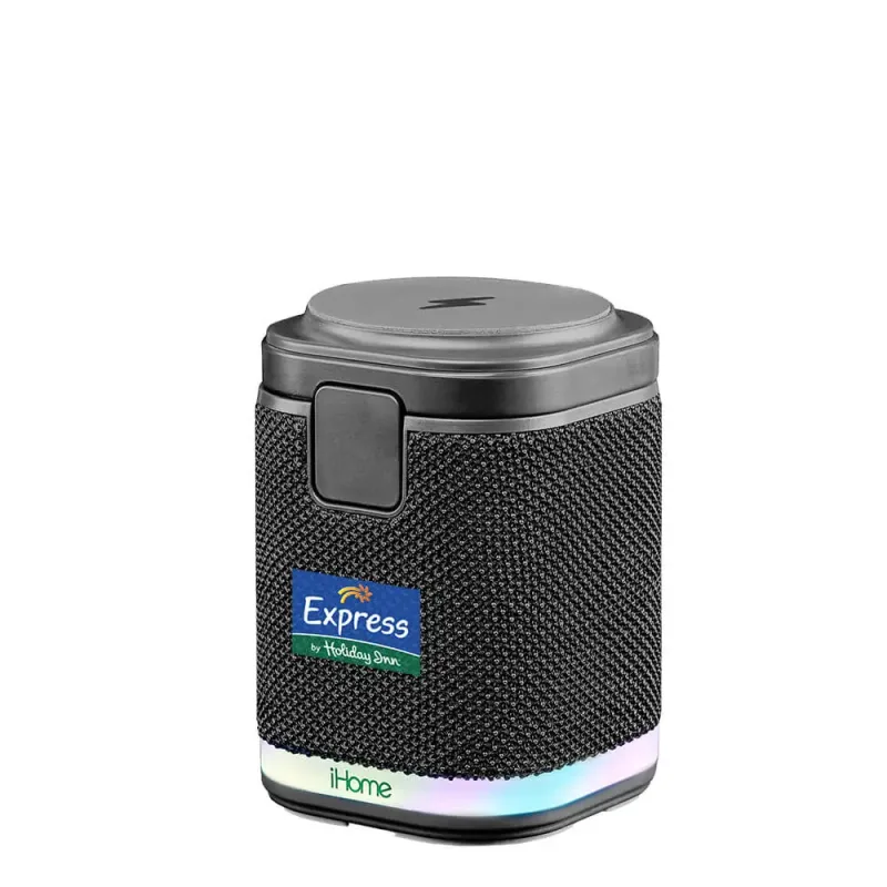 iHome Dual Wireless Charging Stand with Bluetooth Speaker — view 2