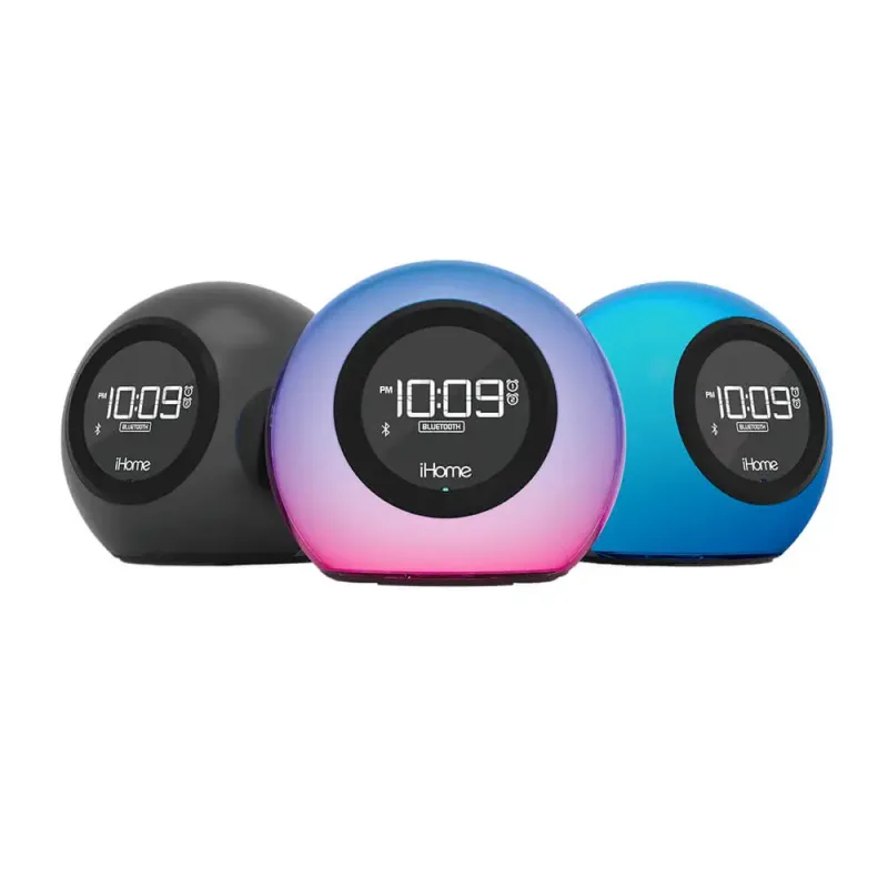 iHome Powerclock Glow Bluetooth Color Changing Alarm Clock IBT295B — view 5