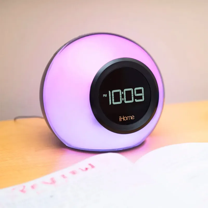 iHome Powerclock Glow Bluetooth Color Changing Alarm Clock IBT295B — view 8