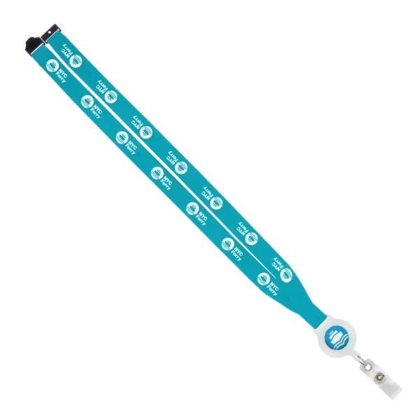 IMPORT 3/4" Polyester Lanyard with Retractable Badge Reel and IPH7 back of neck convenience release. — view 62