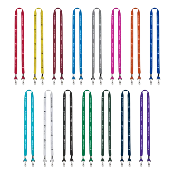 IMPORT Rush 5/8" Polyester 2-Ended Lanyard with Dual Silver Crimps & Split-Rings