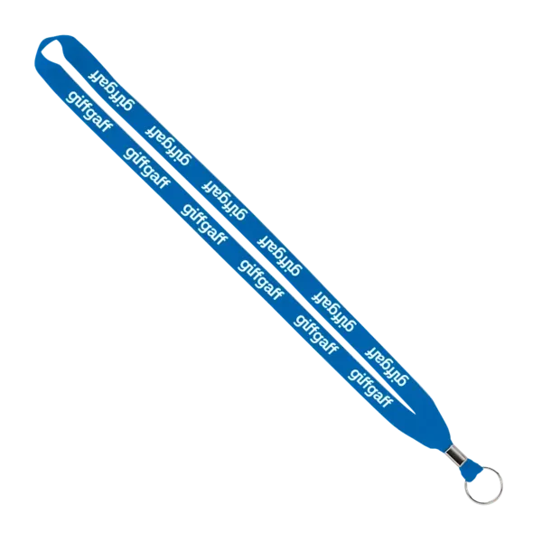 IMPORT Rush 5/8" Polyester Lanyard with Silver Crimp & Split-Ring