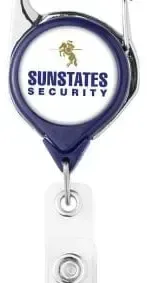 Imprinted Carabiner Badge Reel (40" Cord) — view 6
