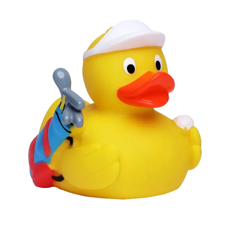 Imprinted Golf Rubber Duck