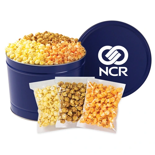 Individually Bagged Popcorn Trio Tin