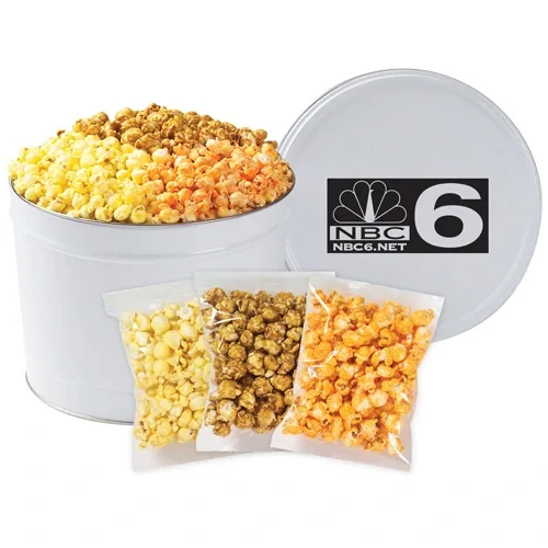 Individually Bagged Popcorn Trio Tin — view 5