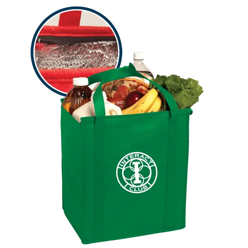 Custom Insulated Large Non-Woven Grocery Tote