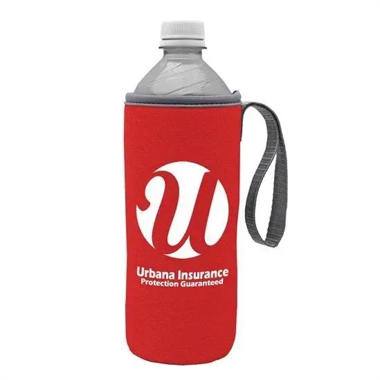 Insulated Water Bottle Caddy w/ Carry Strap — view 6