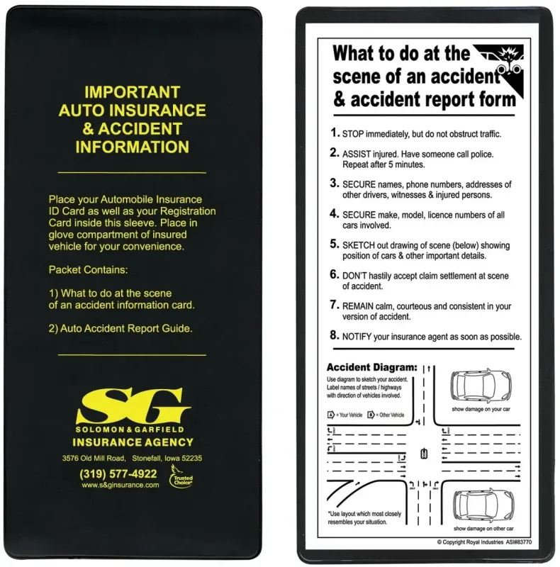 Customized Logo Insurance Card Holder Kit — view 4