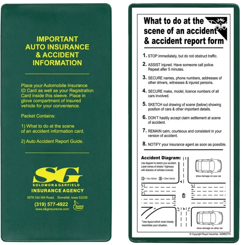 Customized Logo Insurance Card Holder Kit — view 5