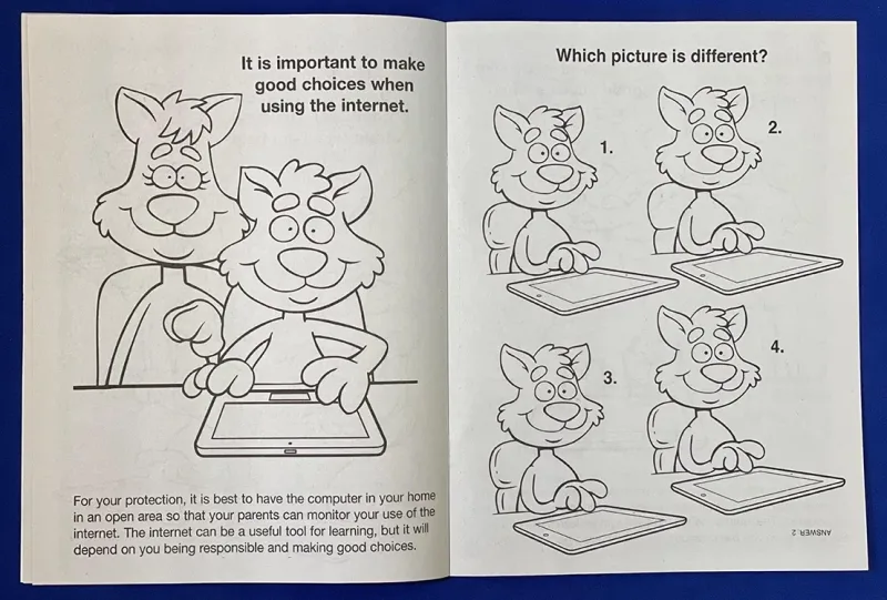 Internet Safety Coloring Book β view 1